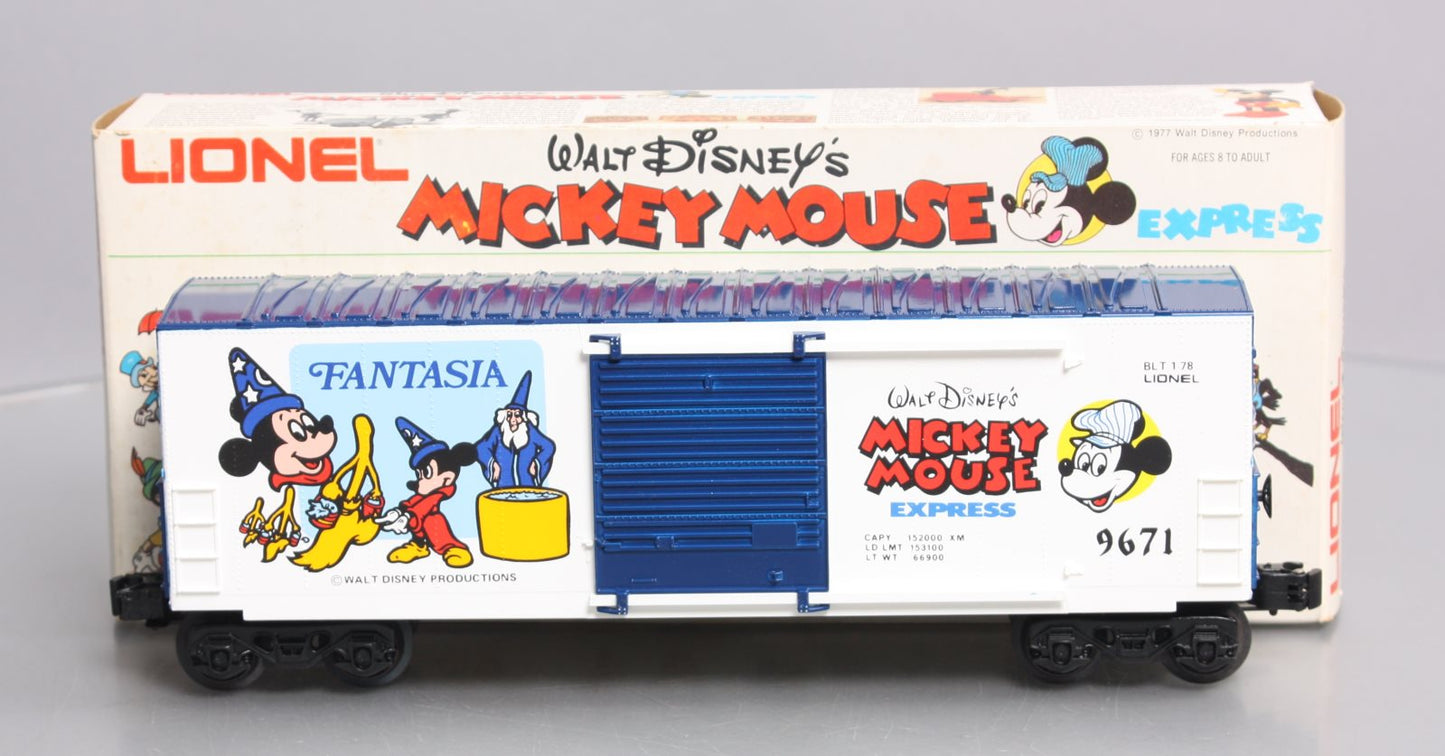 Lionel 6-9671 O Gauge Disney Fantasia Hi-Cube Boxcar #9671 LN/Box