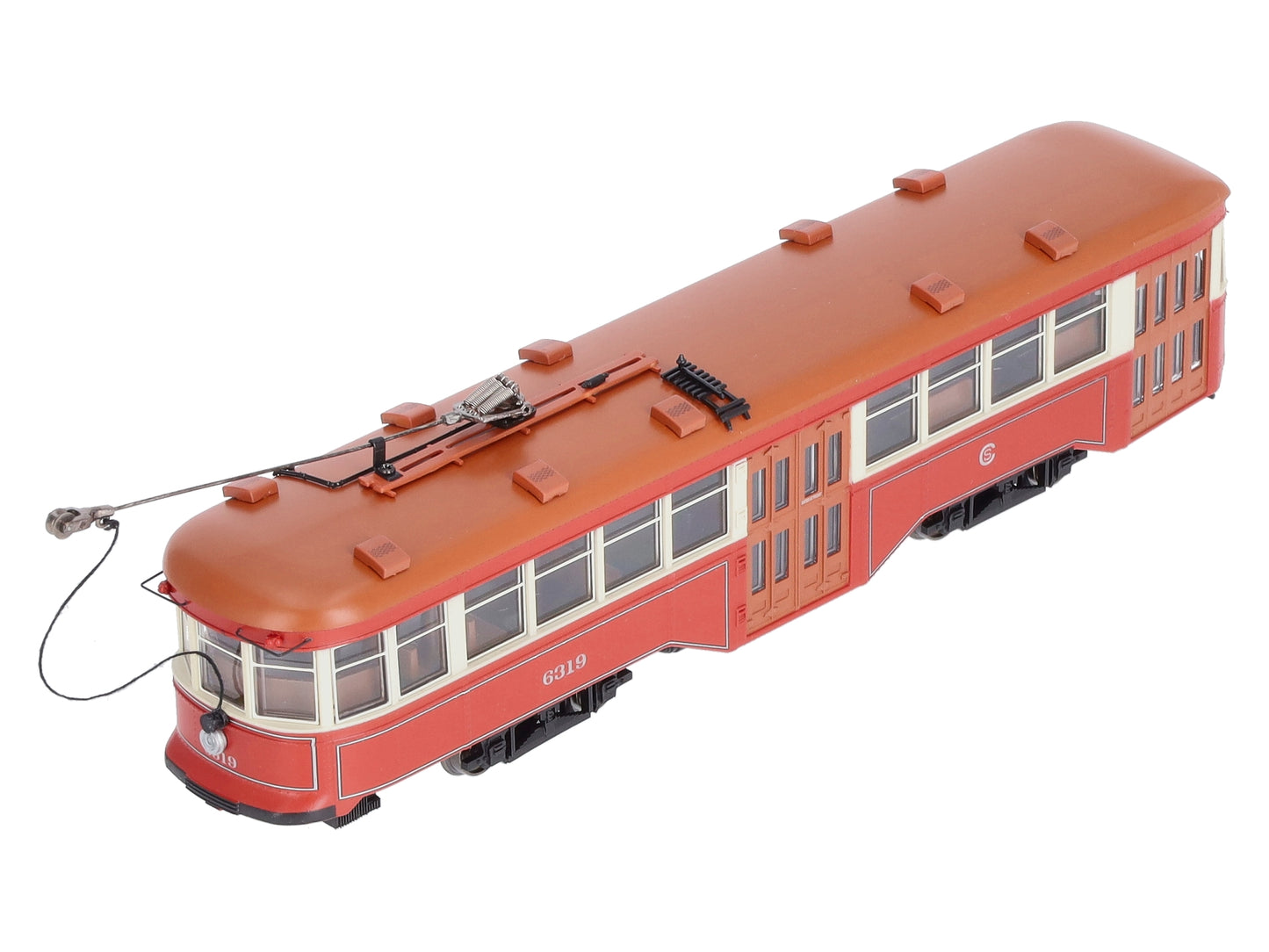 Bachmann 84602 HO Scale Chicago Surface Lines Peter Witt Street Car #6319 w/DCC LN/Box