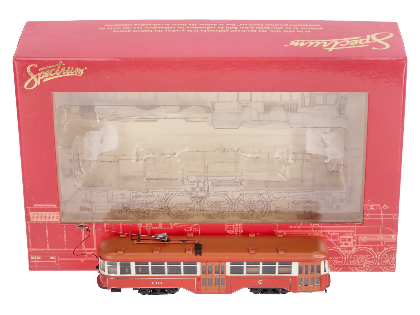 Bachmann 84602 HO Scale Chicago Surface Lines Peter Witt Street Car #6319 w/DCC LN/Box