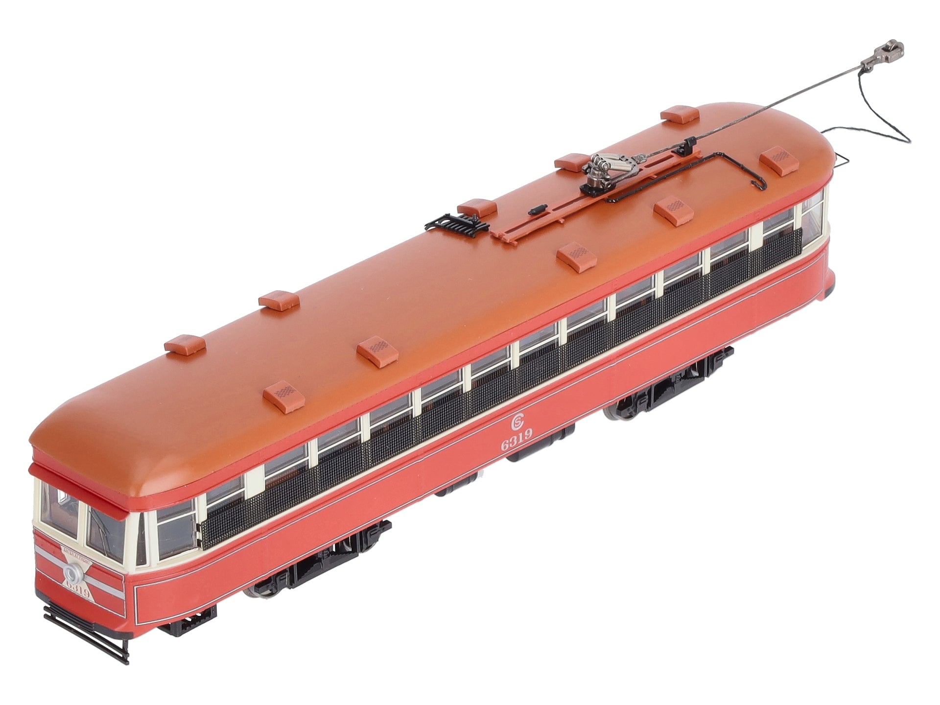 Bachmann 84602 HO Scale Chicago Surface Lines Peter Witt Street Car #6319 w/DCC LN/Box