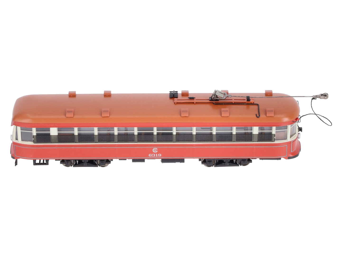 Bachmann 84602 HO Scale Chicago Surface Lines Peter Witt Street Car #6319 w/DCC LN/Box
