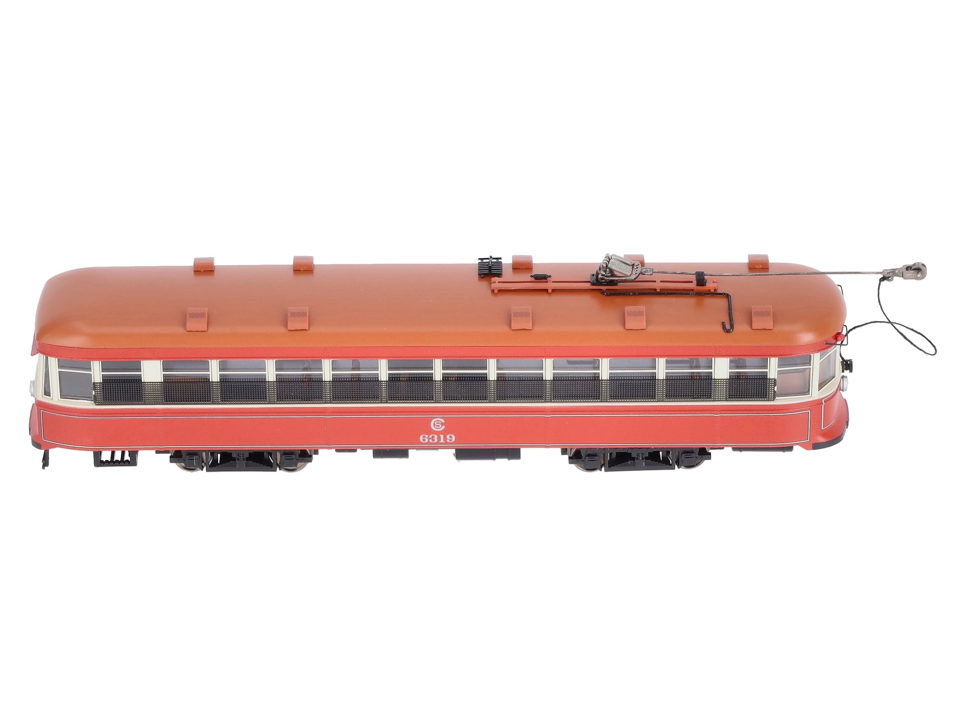 Bachmann 84602 HO Scale Chicago Surface Lines Peter Witt Street Car #6319 w/DCC LN/Box