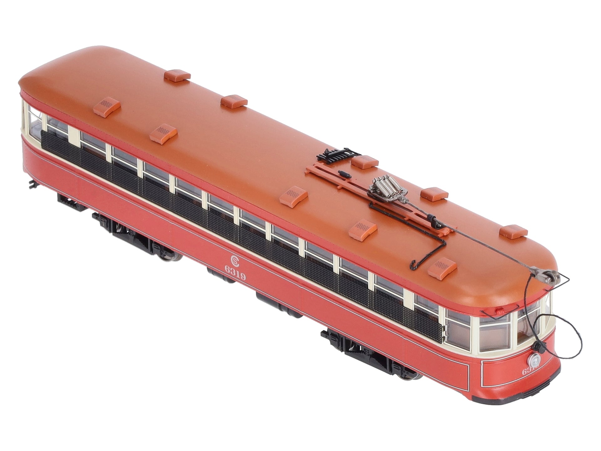 Bachmann 84602 HO Scale Chicago Surface Lines Peter Witt Street Car #6319 w/DCC LN/Box
