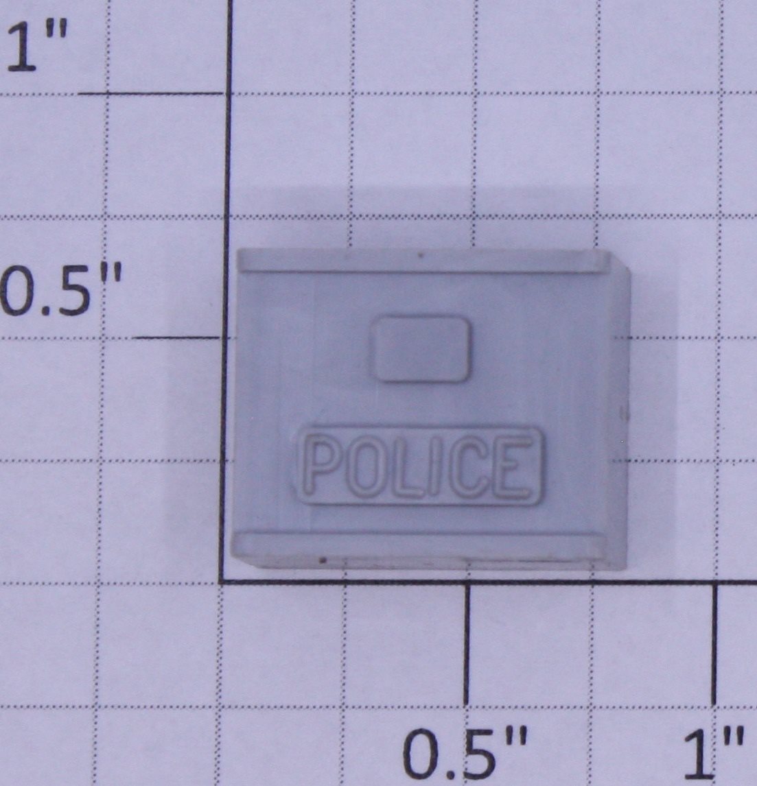 K-Line RA-31 Unpainted Gray Plastic Police Mailbox