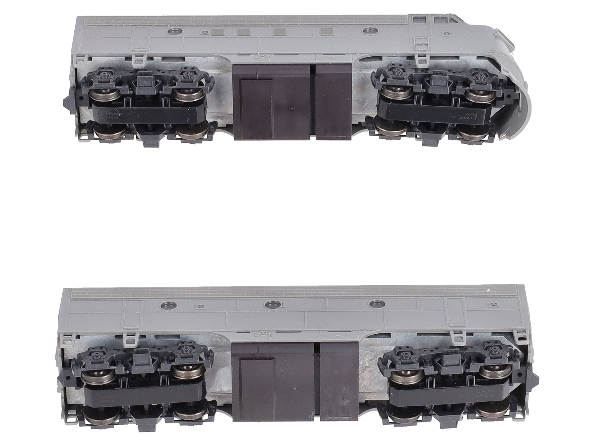Stewart 5600 HO Undecorated Diesel EMD F7 Phase I-Early A/B Set Single Nose