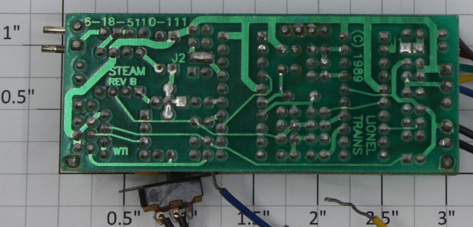 Lionel 18000-115 O Gauge DC Trigger PCB Circuit Board Rev. B