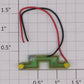MTH CE-2100015 PCB Circuit Board with 2 Yellow Marker LEDs