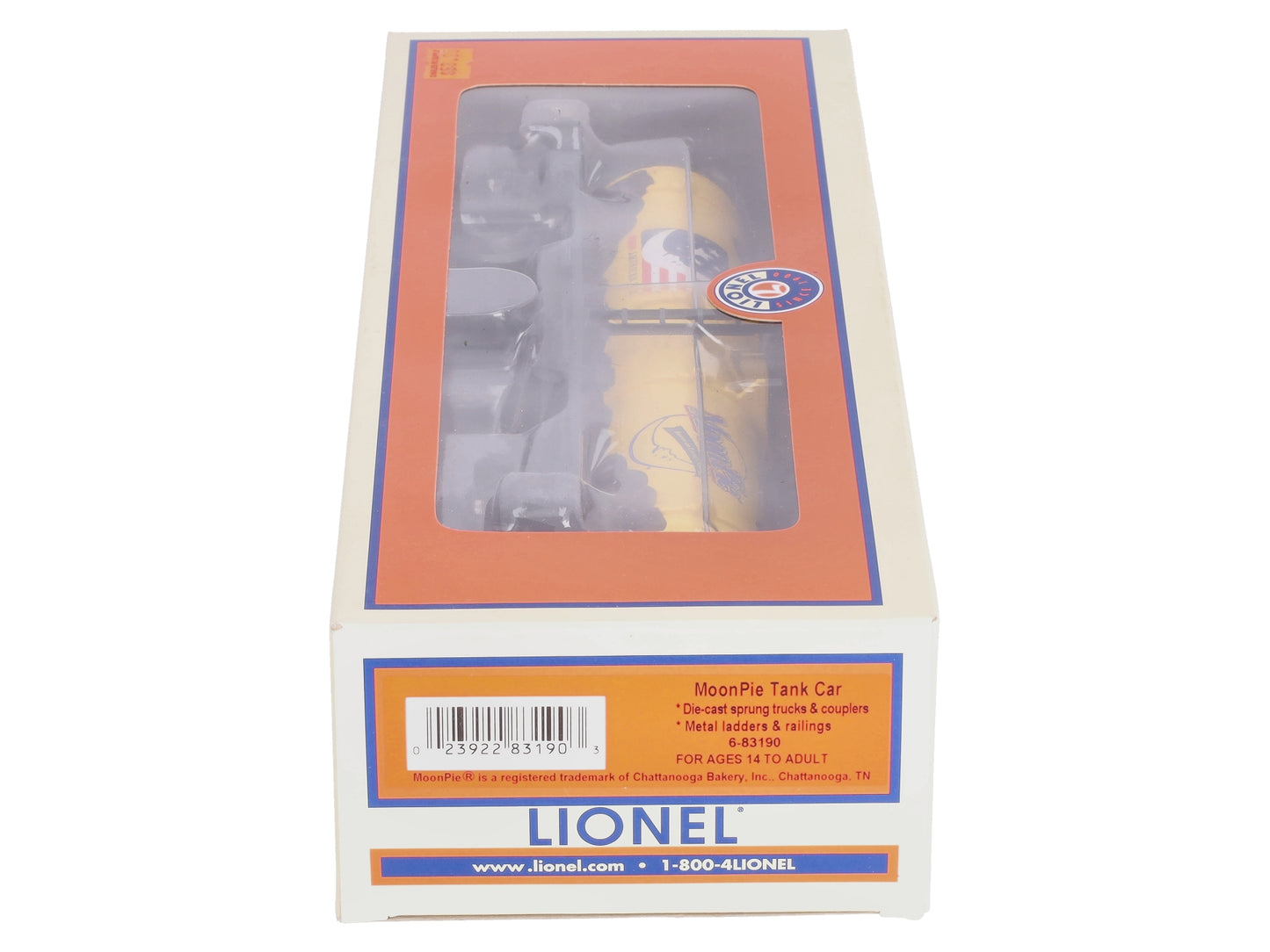 Lionel 6-83190 O Gauge Moon Pie Tank Car LN/Box