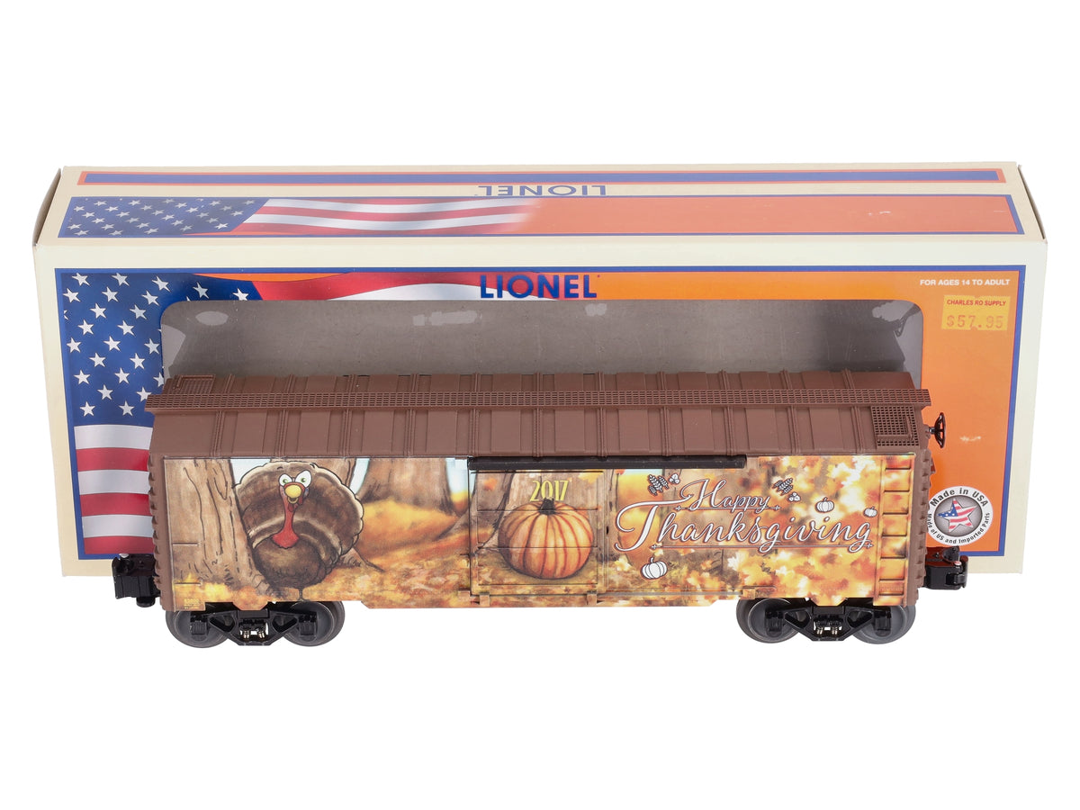 Lionel 6-83800 O Gauge Happy Thanksgiving 2017 Boxcar LN/Box