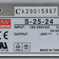 Mean Well S-25-24 24VDC 1.1A 25 Watt Switching Power Supply