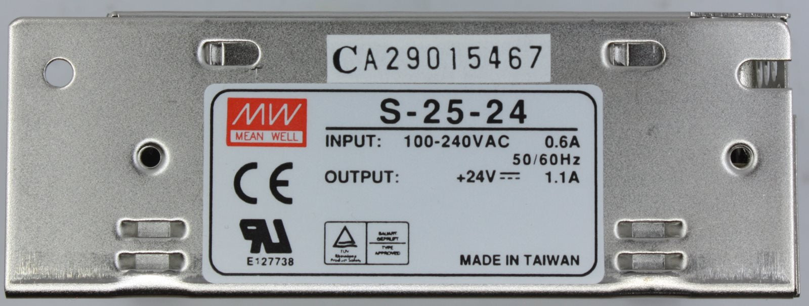 Mean Well S-25-24 24VDC 1.1A 25 Watt Switching Power Supply