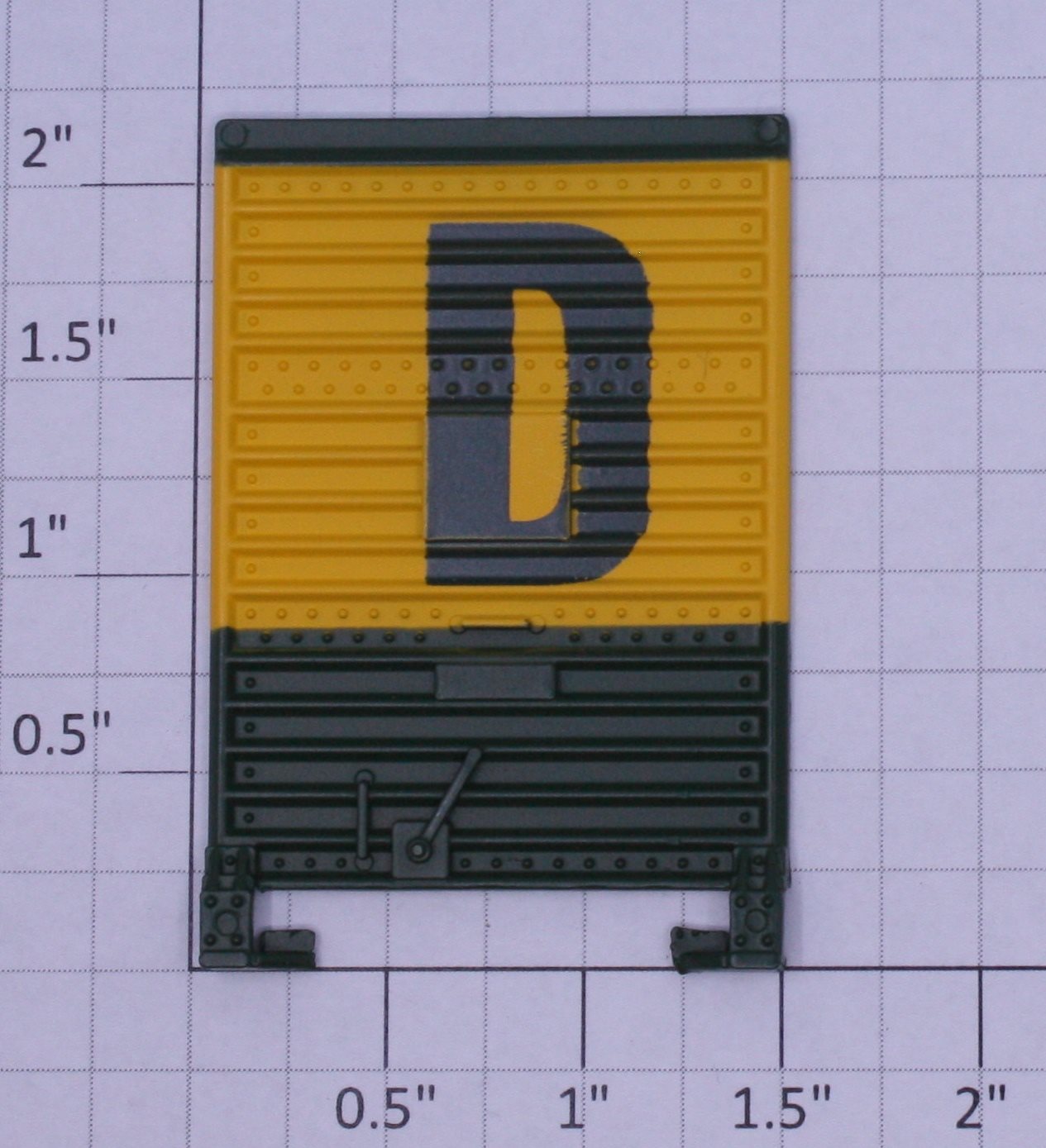 Lionel 29258-17 Reading Green & Yellow Single-Panel Boxcar Door with Guides