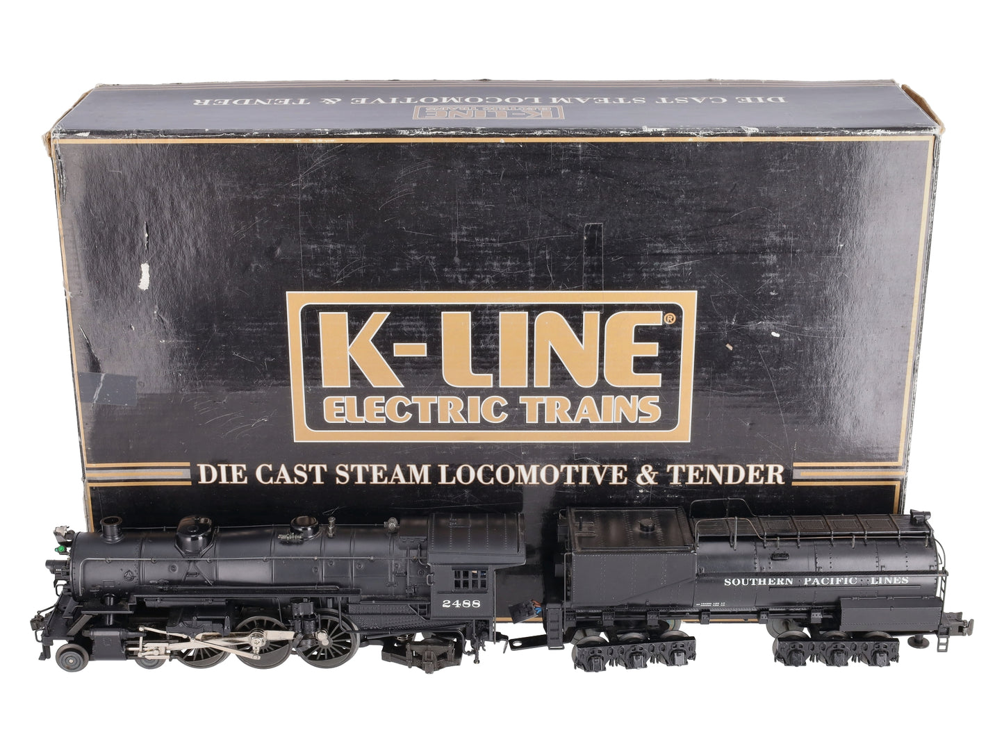 K-Line K3388-2488IC Southern Pacific Steam Engine & Vanderbuilt Tender #2488 LN/Box