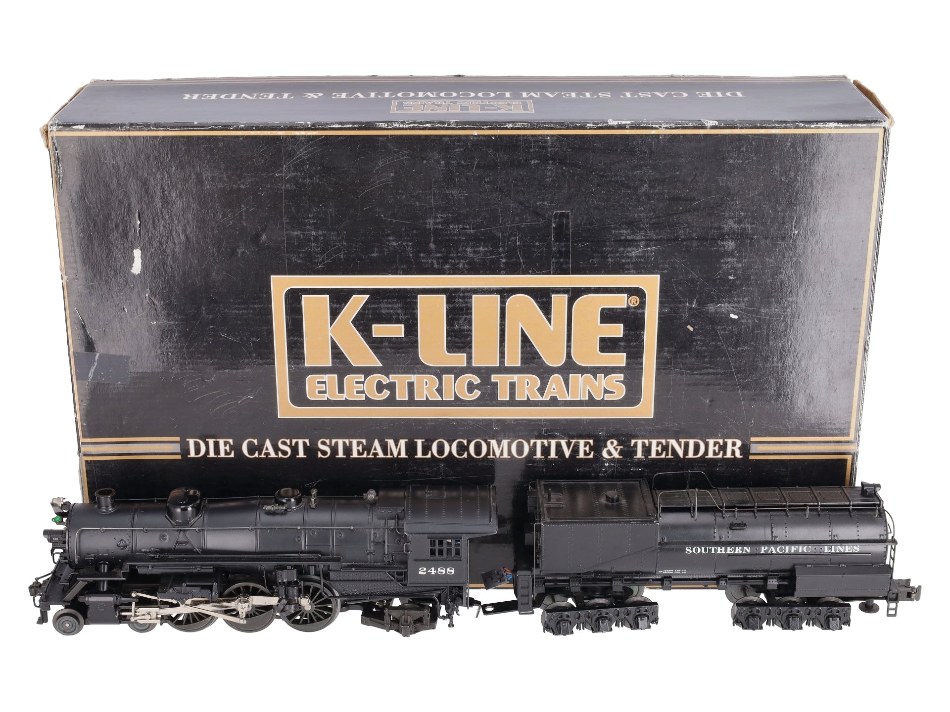 K-Line K3388-2488IC Southern Pacific Steam Engine & Vanderbuilt Tender #2488 LN/Box