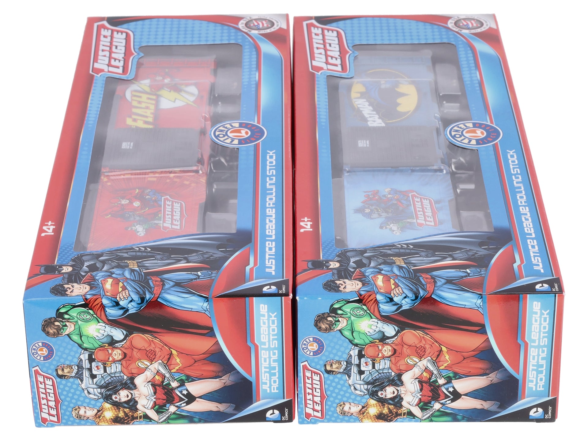 Lionel 6-82683 O Justice League Batman/The Flash Boxcar 3-Rail (Pack of 2)