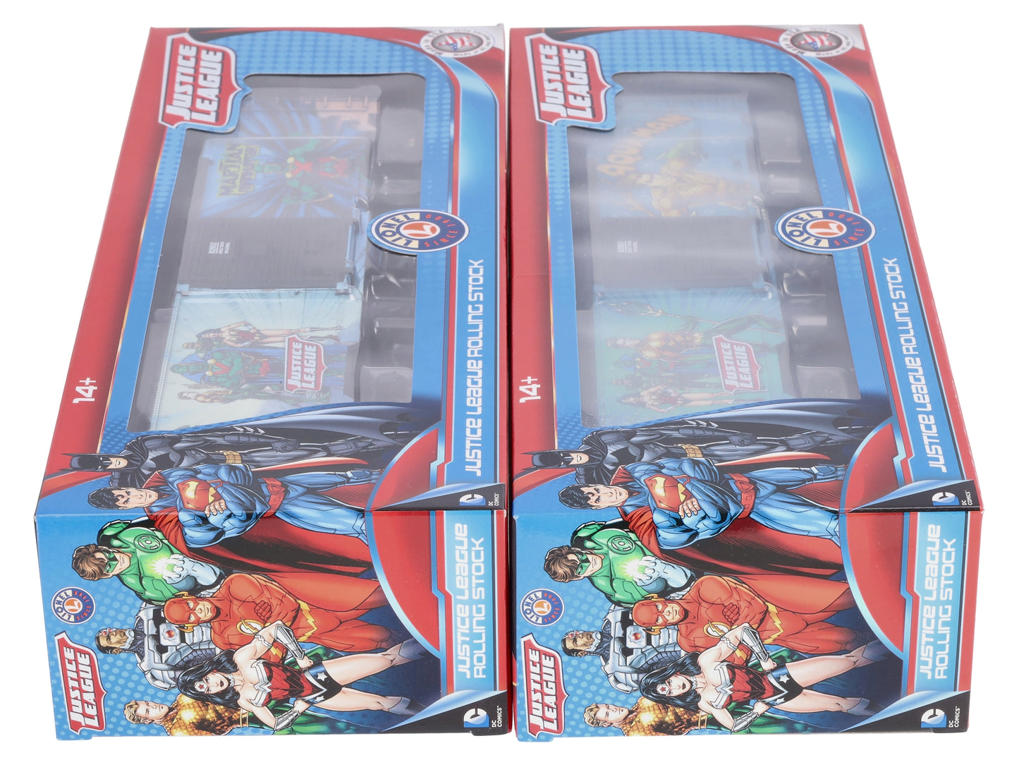 Lionel 6-82950 O Aquaman/Martian Manhunter Boxcars (Set of 2)