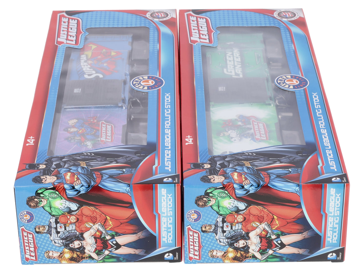 Lionel 6-82684 O Superman/Green Lantern Boxcar 2-Pack