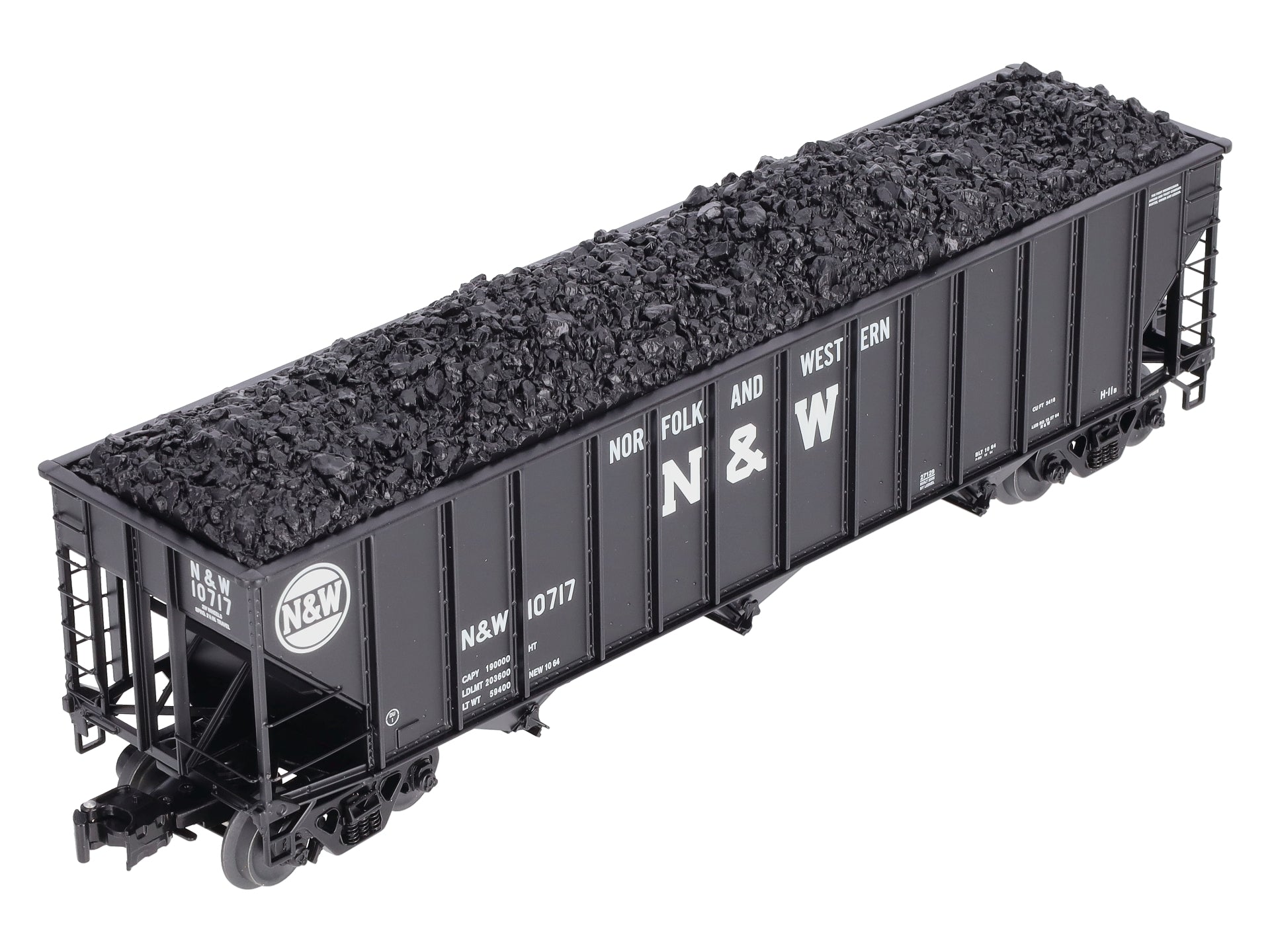 Lionel 6-271296 O Gauge Norfolk & Western 3-Bay Open Hopper #10717