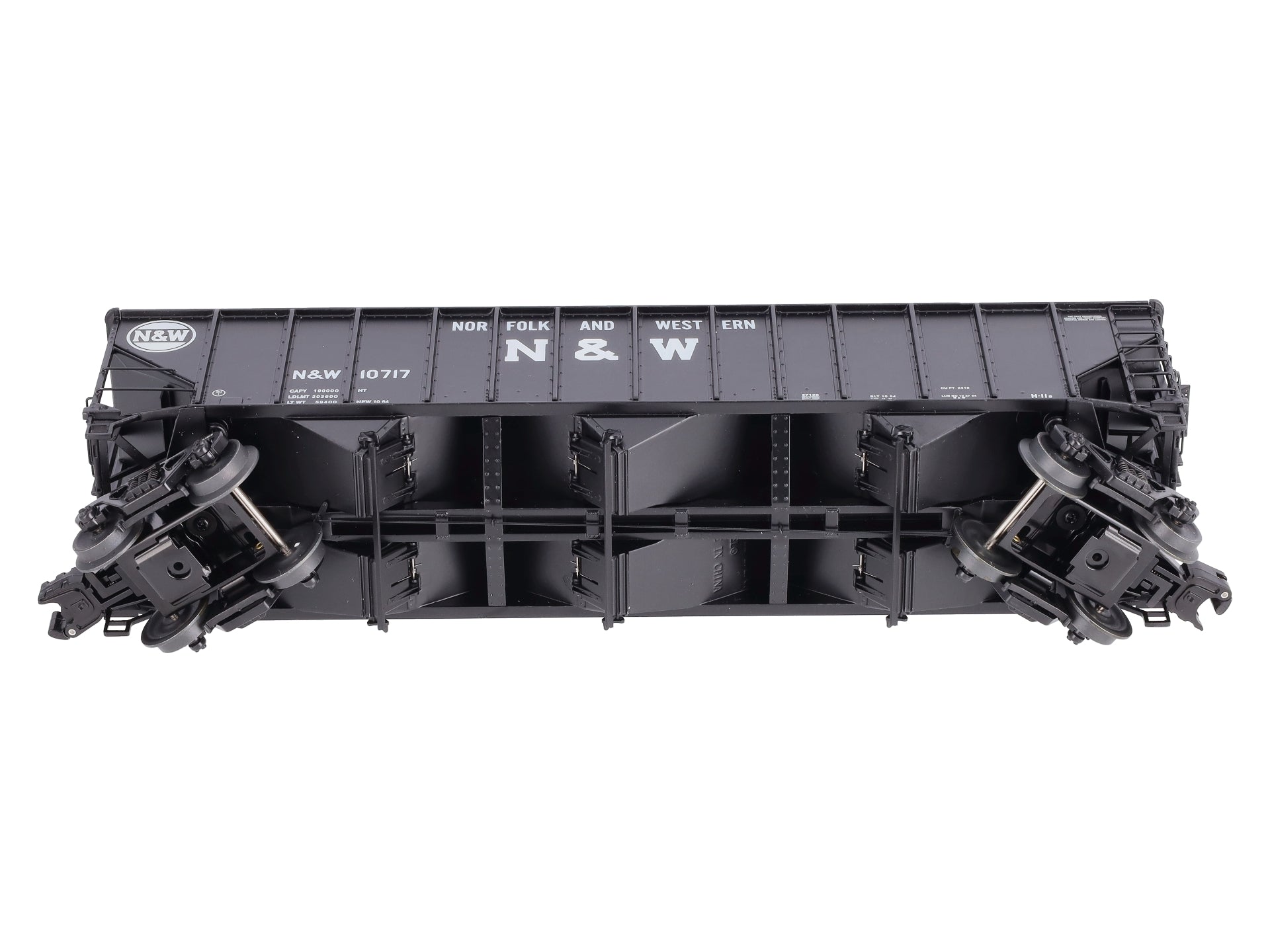 Lionel 6-271296 O Gauge Norfolk & Western 3-Bay Open Hopper #10717