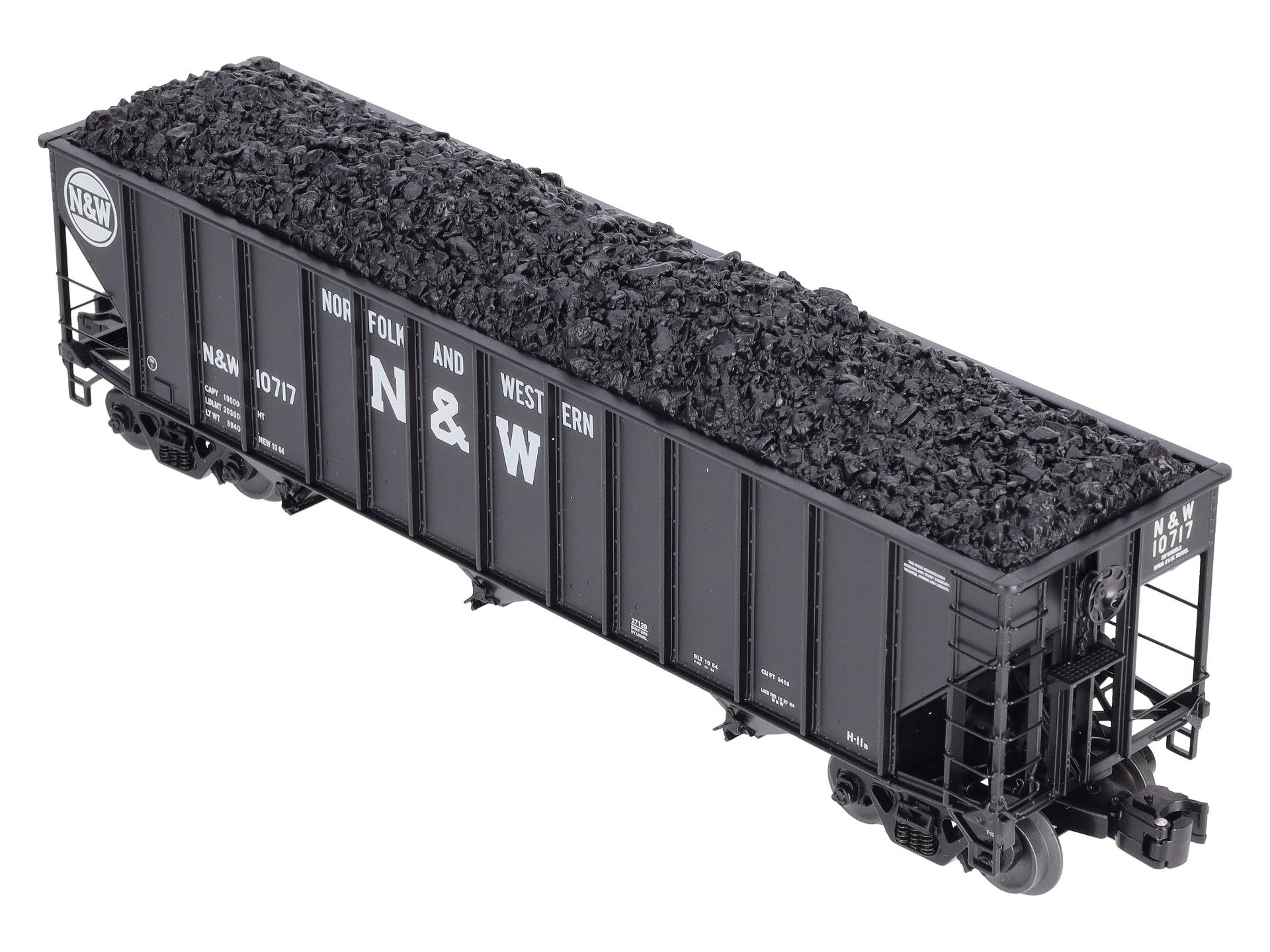 Lionel 6-271296 O Gauge Norfolk & Western 3-Bay Open Hopper #10717