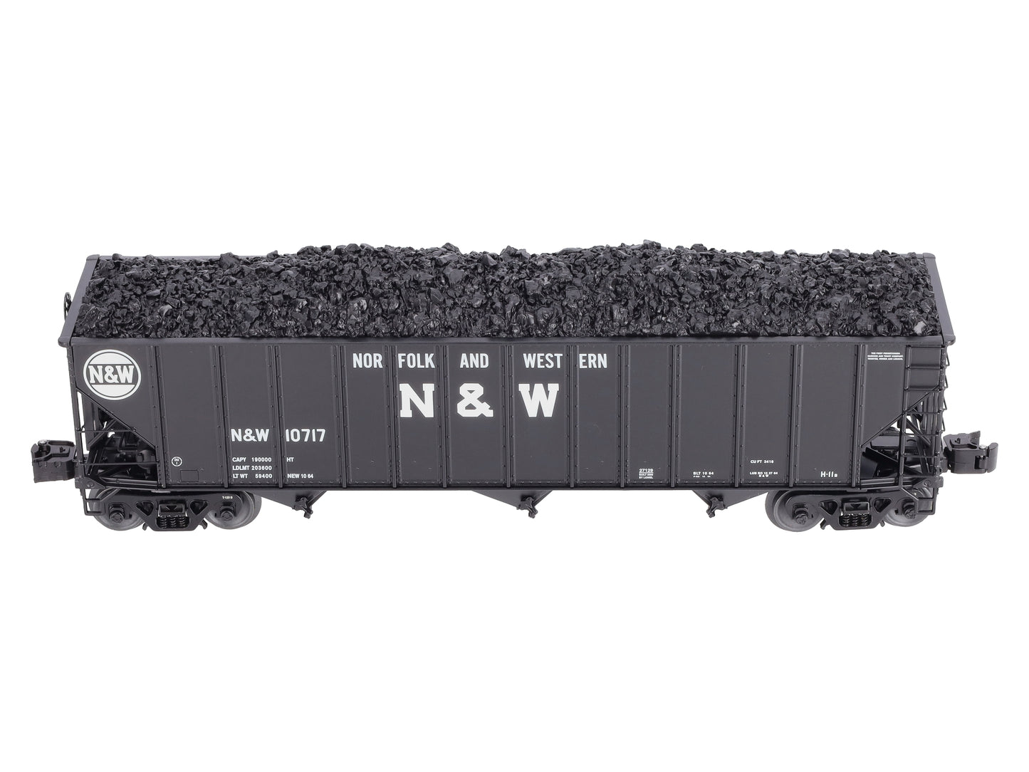 Lionel 6-271296 O Gauge Norfolk & Western 3-Bay Open Hopper #10717