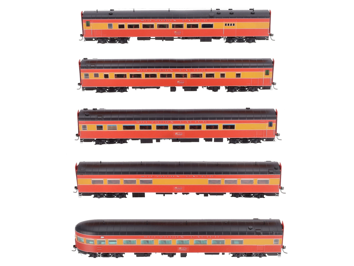 MTH 80-60035 HO Southern Pacific De-Skirted Passenger Car Set (Set of 5)