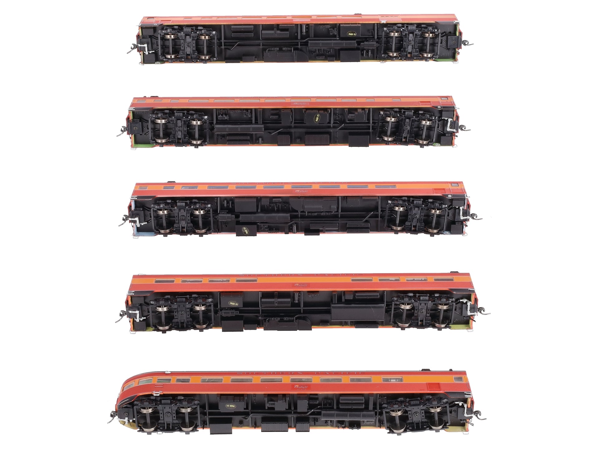 MTH 80-60035 HO Southern Pacific De-Skirted Passenger Car Set (Set of 5)