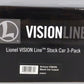 Lionel 2026810 O VISIONLINE Armour Stock Car  (Set of 3)
