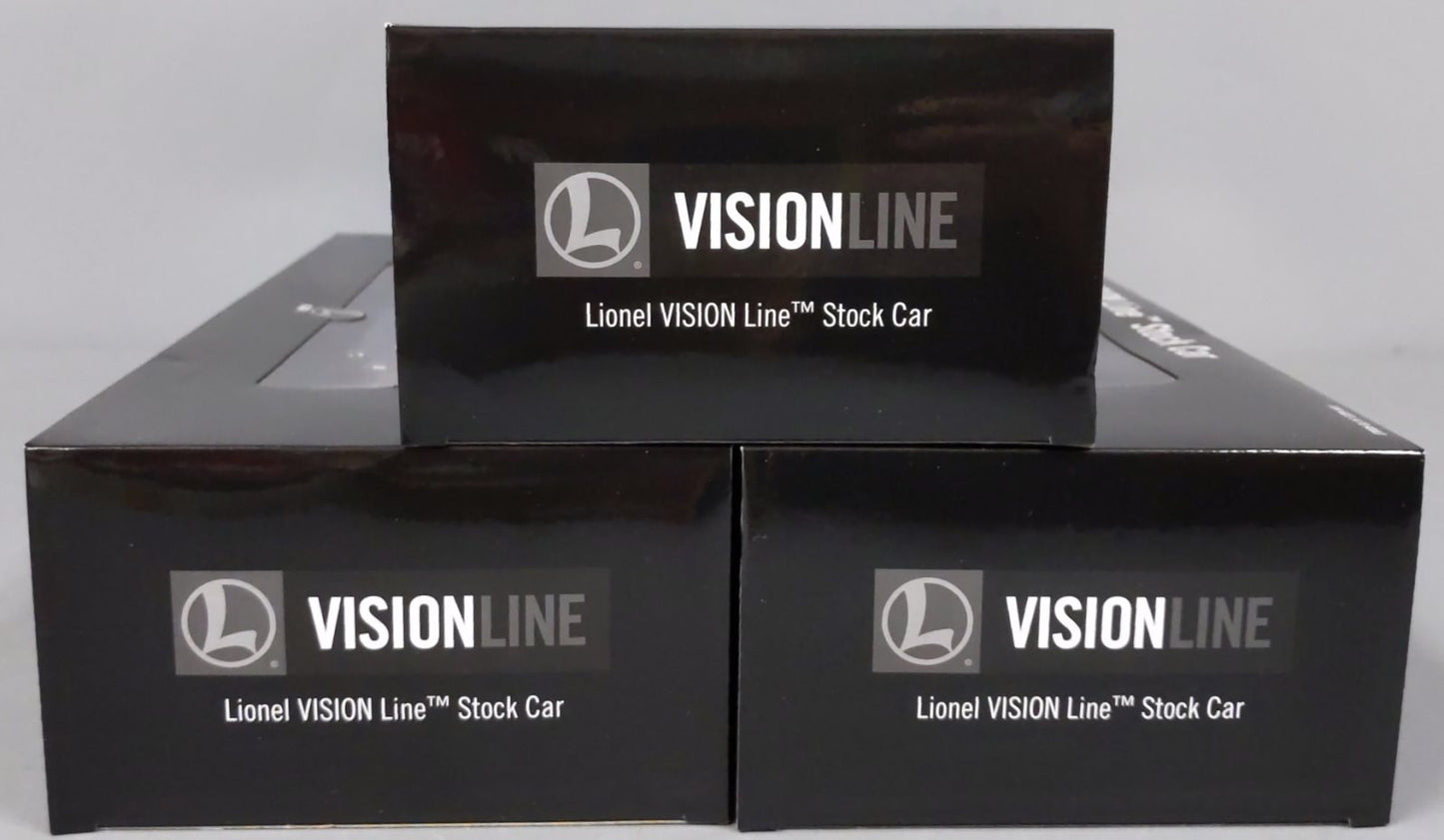 Lionel 2026810 O VISIONLINE Armour Stock Car  (Set of 3)