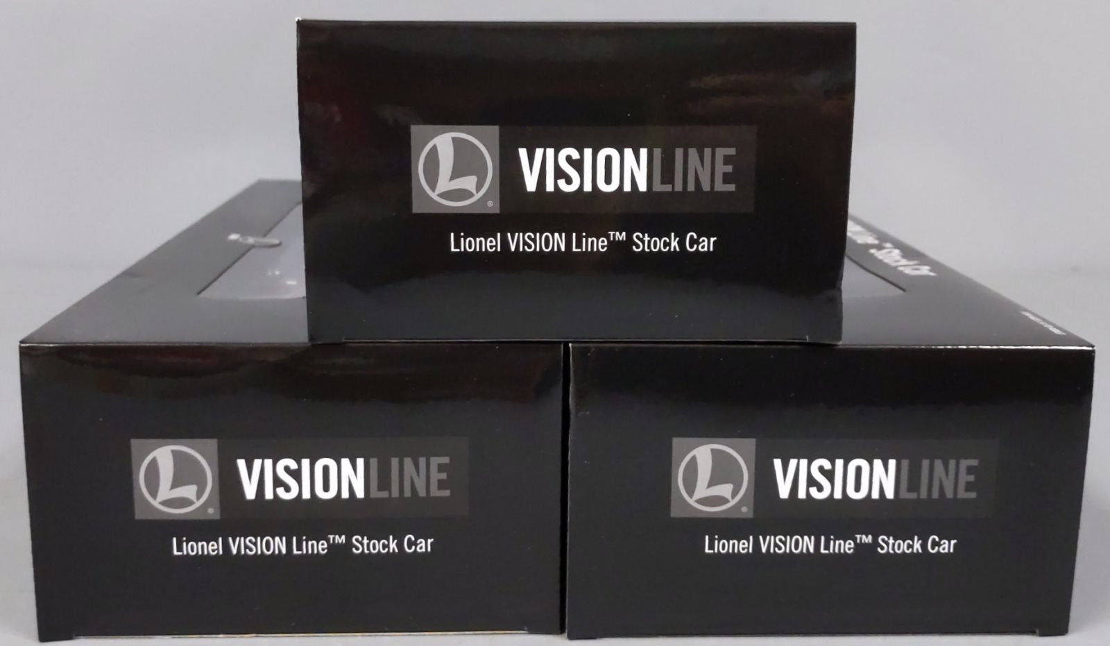 Lionel 2026810 O VISIONLINE Armour Stock Car  (Set of 3)
