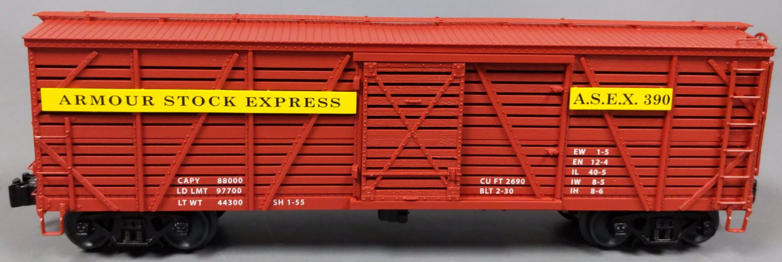Lionel 2026810 O VISIONLINE Armour Stock Car  (Set of 3)