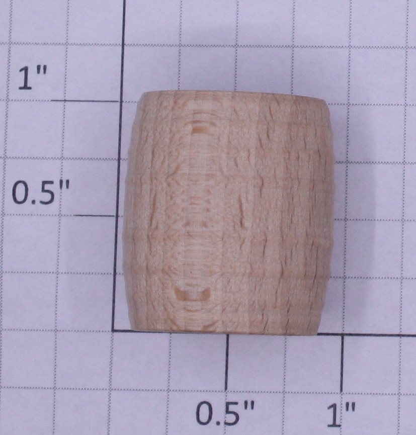 Acme 0715-1432 G Scale Unfinished Wooden Pickle Barrel