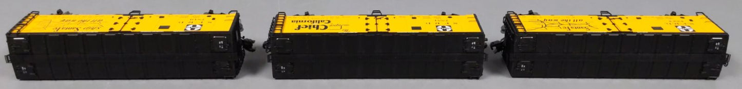 Lionel 6-83549 O VISIONLINE ATSF Reefers w/One Operating Car (Set of 3)