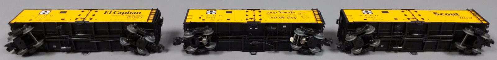 Lionel 6-83549 O VISIONLINE ATSF Reefers w/One Operating Car (Set of 3)