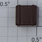 Lionel 3454-53 O Gauge Two Piece Brown Merchandise Cubes w/o Lettering w/ Straps