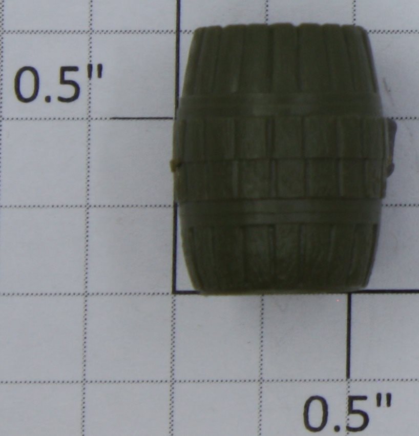 Acme 0715-1212 O Gauge Army Green Plastic Pickle Barrel