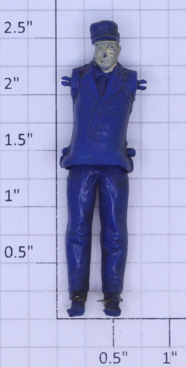 Marx MX-2002BP Blue Plastic Handcar Guide Figure without Arms