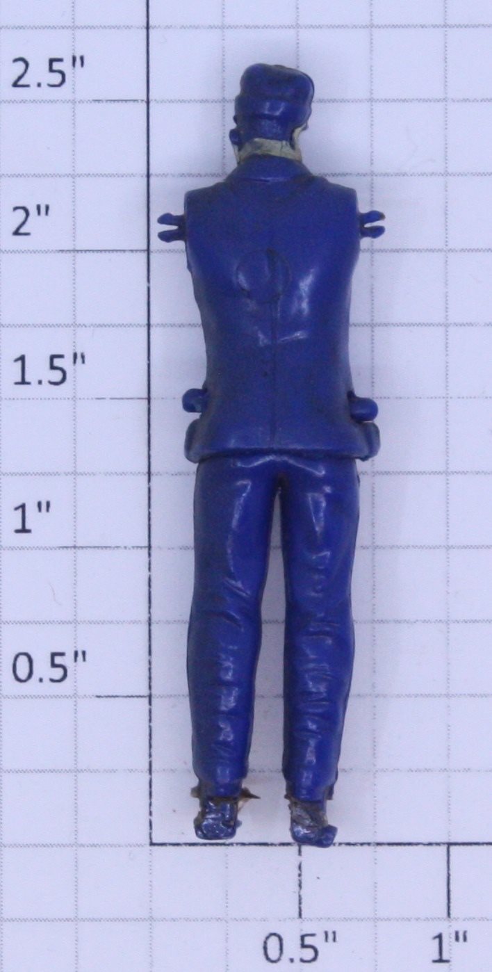 Marx MX-2002BP Blue Plastic Handcar Guide Figure without Arms