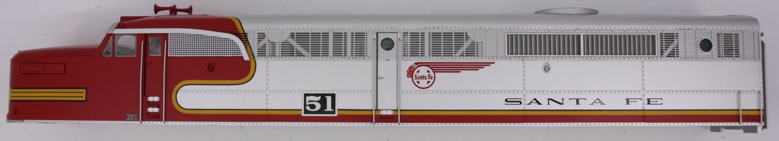 Lionel 14572-7 #51 PA-1 Powered Santa Fe Alco Shell