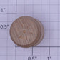 Acme 1000X-1023 Medium Unstained Wooden Pickle Barrel 1 5/32" H x 7/8" OD