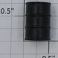 Acme 0715-0919 O Gauge Black Painted Wood Oil Barrel Drum