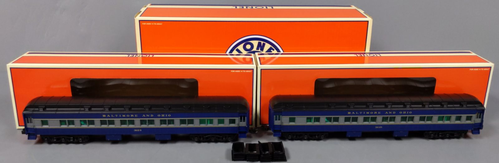 Lionel 6-84190 O Baltimore & Ohio 18'' Heavyweight Coach (Pack of 2)