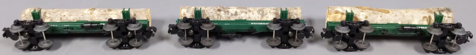 Lionel 6-29434 O Weyerhaeuser Timber Skelton Log Cars (3 Pack) LN/Box