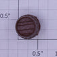 Acme 0715-1212 O Gauge Brown Plastic Pickle Barrel