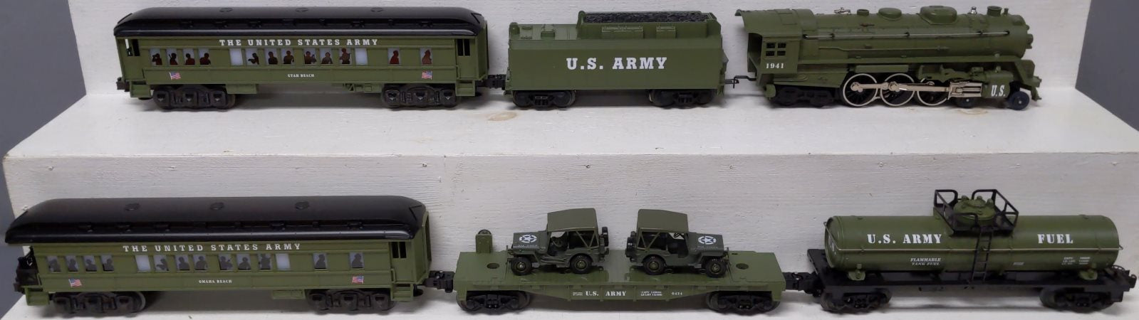Lionel 6-21951 O Gauge World War II Troop Train Steam Train Set MT/Box