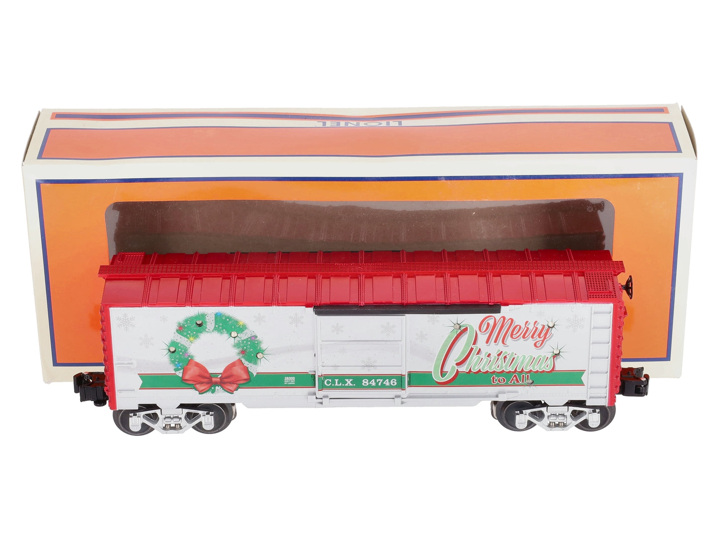 Lionel 2028300 O Christmas Light Express Boxcar LN/Box