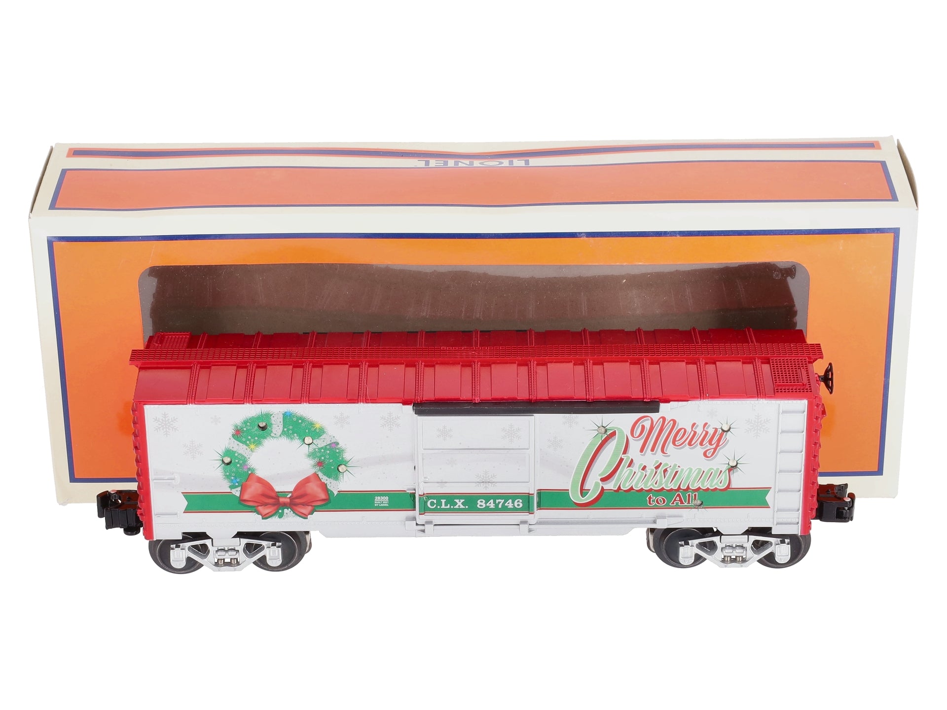 Lionel 2028300 O Christmas Light Express Boxcar LN/Box
