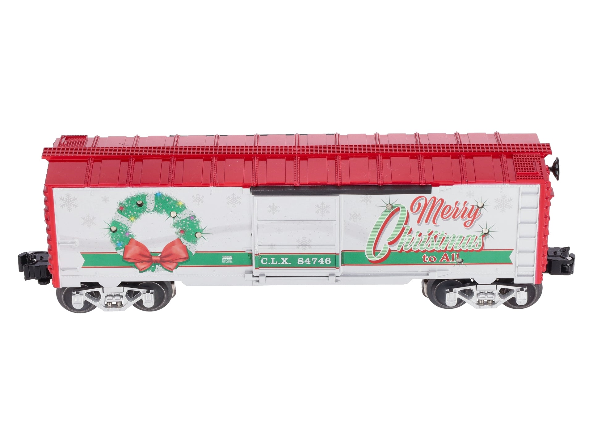 Lionel 2028300 O Christmas Light Express Boxcar LN/Box