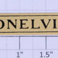 Lionel 126-120 Brass Lionelville Plate with Adhesive