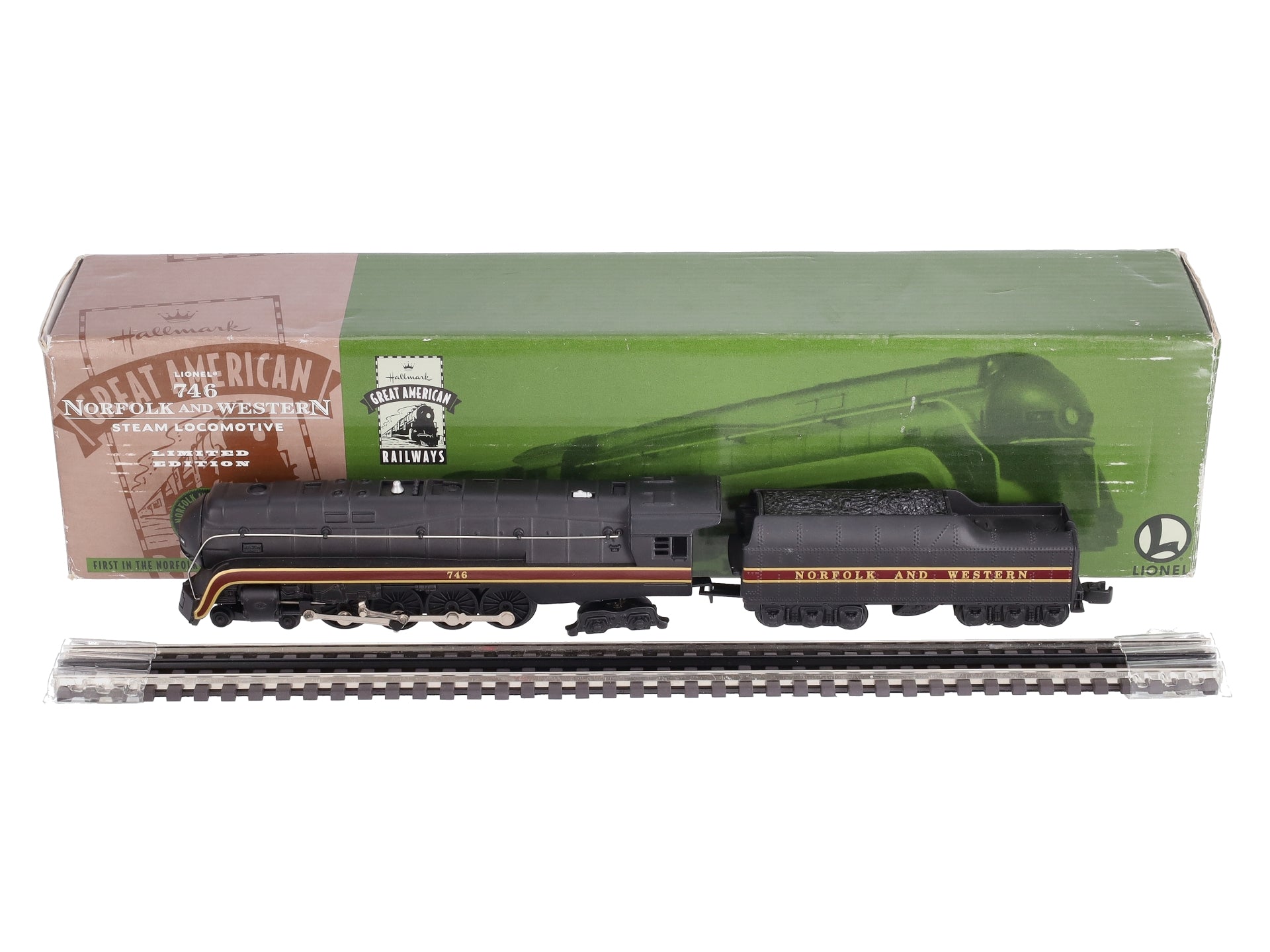 Hallmark 746 Miniature Lionel Norfolk & Western Steam Locomotive & Tender LN/Box